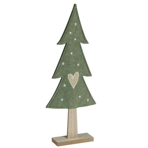 Artikel Filz Tannenbaum mit Herzen und Sternen, naturbelassenen Farben Dekoration 52cm Set 2