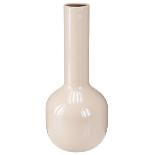 Artikel Deko Vase Metall Braun Cappuccino Emaille H25,5cm Tischdeko