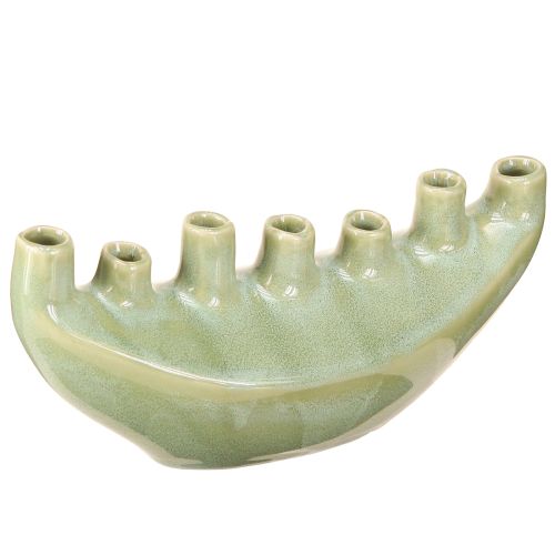 Artikel Deko Vase Schiffchen Keramikvase Hellgrün 23×8,5×11cm für Floristen