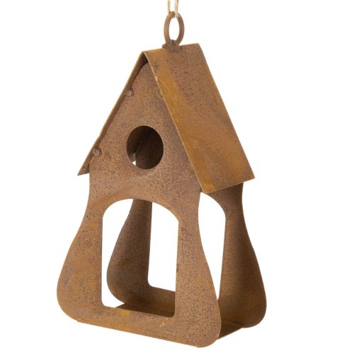 Deko Vogelhäuschen zum Hängen, Vogelhaus Rost Deko 17,5cm | Floristik21.de