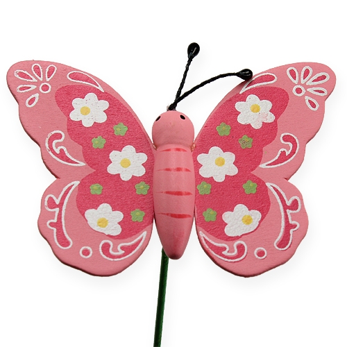 Artikel Schmetterling am Stab 8cm 18 St