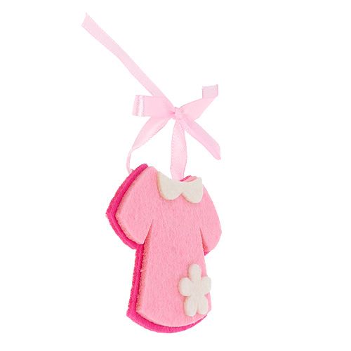 Artikel Deko zur Geburt Filzkleid Rosa 7cm 20 St
