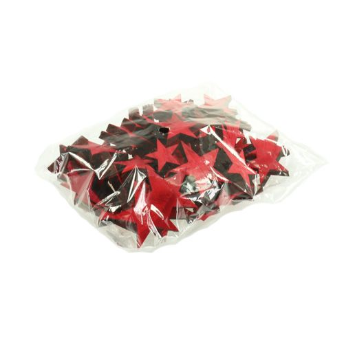 Floristik21 Streudeko Holzsterne rot 3-5cm 72 St