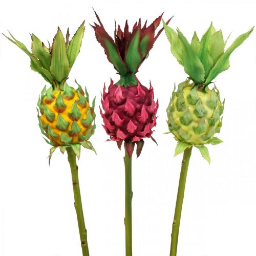 Artikel Deko Ananas Künstliches Obst Dekofrüchte Ø7cm H50cm 3St