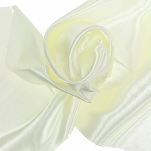 Floristik21 Satinband Tischband Crème 200mm 10m