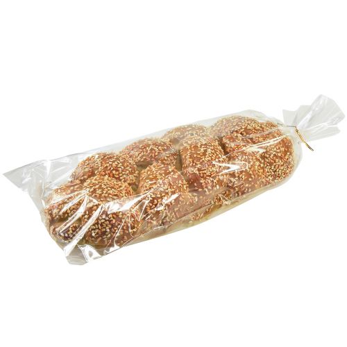 Artikel Täuschend Echter Deko Hefezopf mit Sesam, 30cm Kunststoff Brot-Attrappe