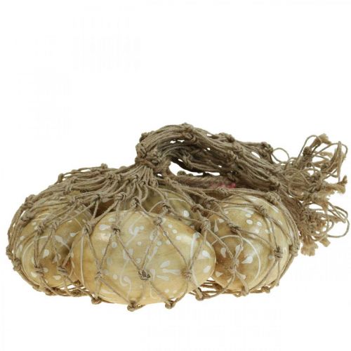 Floristik21 Holzeier, Dekoeier, Ostereier aus Mangoholz 8×5cm 6 St
