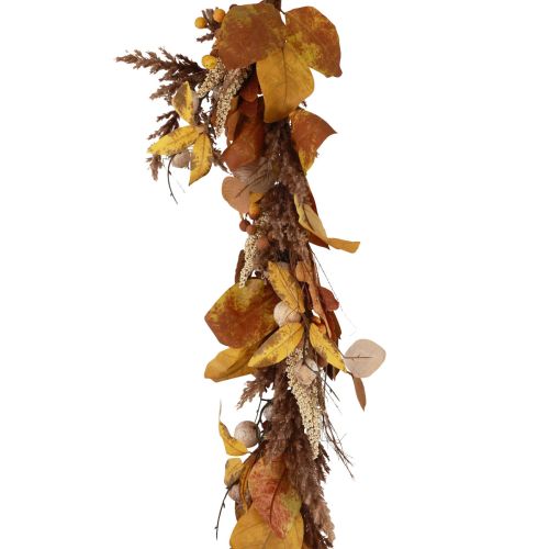 Floristik21 Deko Girlande Herbstgirlande, Pflanzengirlande bunte Herbstblätter Deko 195cm