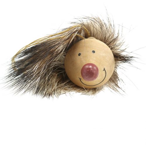 Deko Hänger Igel mit Fell 6,5cm 8St Deko Hänger Igel mit Fell 6,5cm 8St