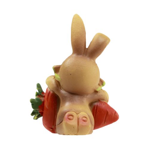 Artikel Deko Hase mit Möhre Osterhasen Deko Figuren H5,5cm 6St