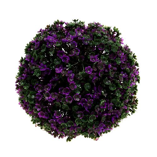 Floristik21 Deko-Kugel Lila aus Blüten Pflanzenkugel künstlich Ø15cm 1St