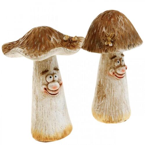 Artikel Deko Pilze Herbstdeko Lustige Pilze Ø7/9cm H13cm 2St