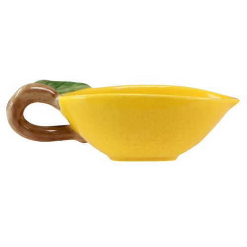 Artikel Deko Schale Zitronen Keramik Zitronenschale Gelb 17×8cm