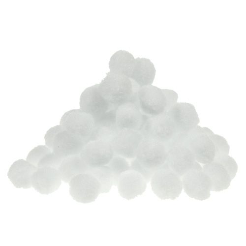 Deko Schneeball mini Ø2cm weiß 80St Deko Schneeball mini Ø2cm weiß 80St