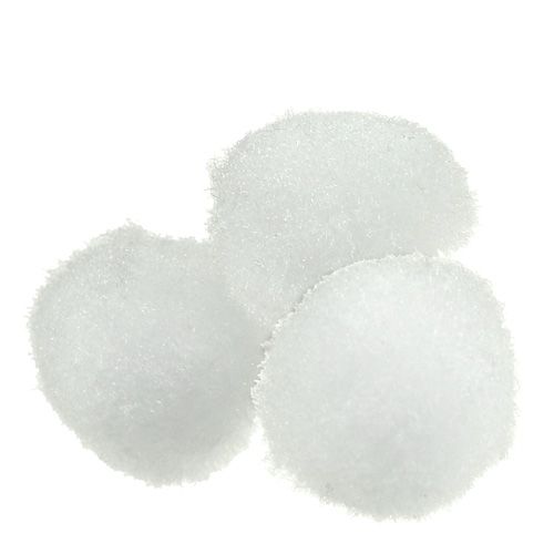 Deko Schneeball mini Ø2cm weiß 80St