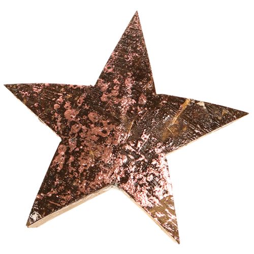 Floristik21 Deko Stern Weihnachtsstern Kokos Rosa Metallic 5cm 50 St