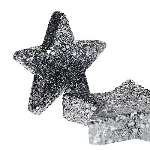 Floristik21 Deko-Sterne zum Streuen 4-5cm Schwarz 40St