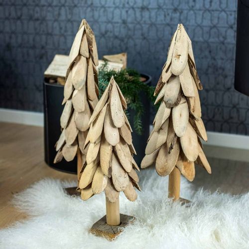 Floristik21 Deko Tannenbaum Holz rustikal Weihnachtsbaum H55cm