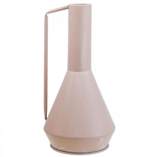 Artikel Deko Vase Metall Dekokanne Hell Rosa 19,5cm H38,5cm