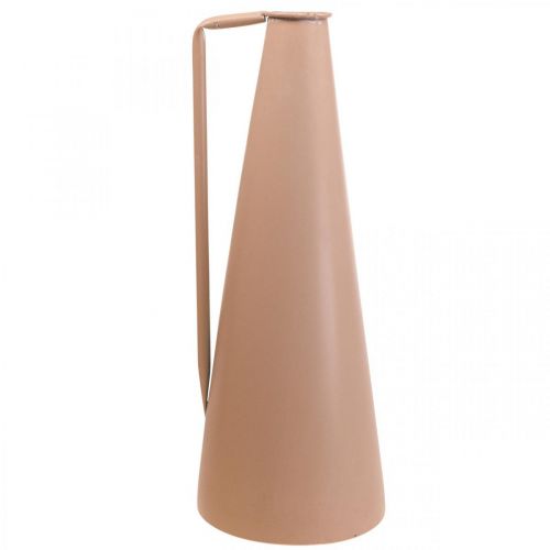 Artikel Deko Vase Metall Henkel Bodenvase Lachs 20x19x48cm