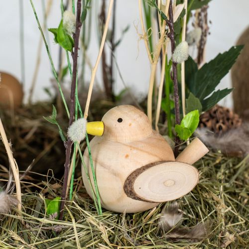 Floristik21 Deko Vögel Holzvögel Tischdeko Frühling Natur 5cm 6 St