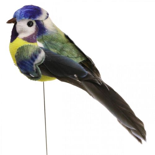 Artikel Deko Vögel am Draht Frühlingsdeko Blaumeise 10×3cm 9St