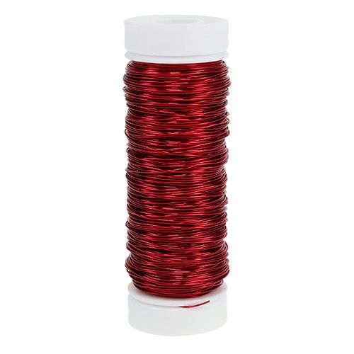 Floristik21 Dekolackdraht Ø0,30mm 30g/50m Rot