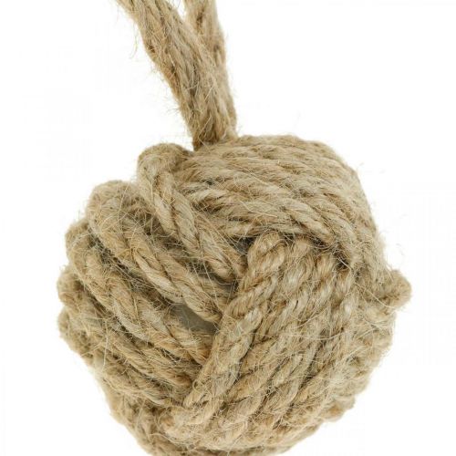 Floristik21 Deko zum Hängen Tauball Jute Natur Ø5,5cm 3St