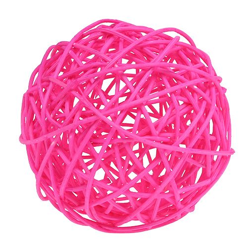 Floristik21 Dekoball Pink 10cm 6St