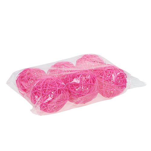Dekoball Pink 10cm 6St