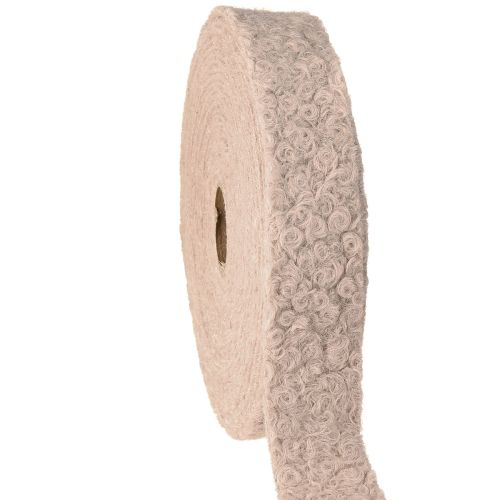 Dekoband Altrosa Breites Geschenkband Wolloptik 40mm 8m für Dekorateure und Eventplaner