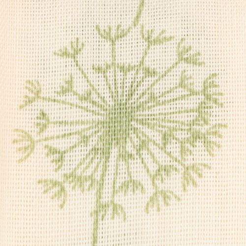 Artikel Dekoband Creme mit Pusteblumenmuster 40mm Breite 15m Länge zum Basteln und Dekorieren