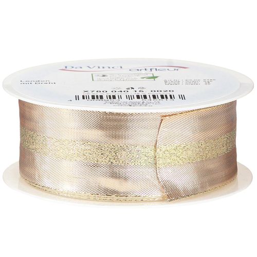 Artikel Dekoband Gold Glitzerband Weihnachtsband 40mm 20m für Floristen