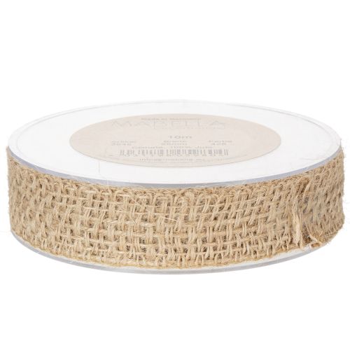 Dekoband Jute Natur 25mm Juteband Geschenkband rustikal 10m | Floristik21.de
