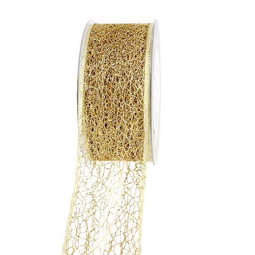 Dekoband Netzband Gold 50mm 20m