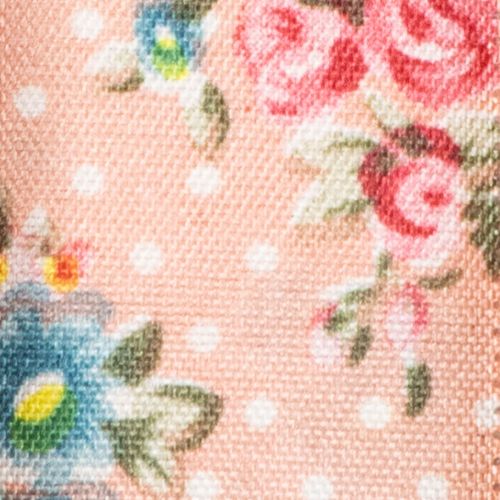 Artikel Florales Geschenkband Rosa mit Blumenmuster 2,5cm x 15m für Dekoration und Bastelprojekte