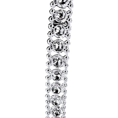 Dekoband Silber 10mm 9m