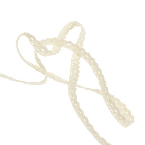 Dekoband Spitze Crème 9mm 20m