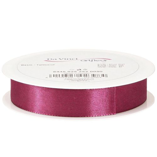 Artikel Dekoband Taftband Geschenkband Polyester Erika 25mm 50m - Ideal für Floristen & kreative Dekorationen