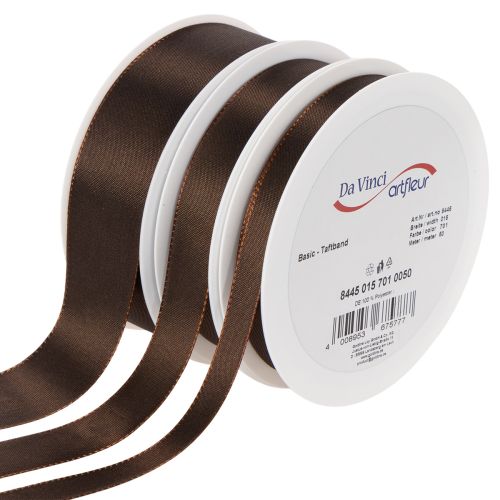 Artikel Taftband Braun 50 m verschiedene Breiten für Dekoration und Verpackung