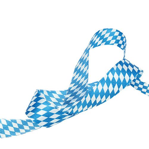 Dekoband Weiß-Blau 25mm 20m | Floristik21.de