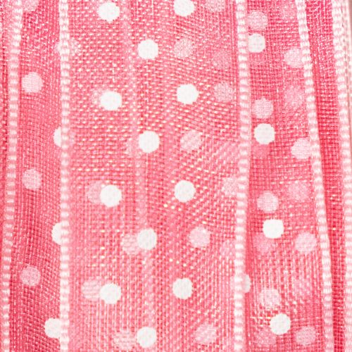 Artikel Geschenkband mit stilvollem Punktedesign für festliche Verpackungen 1,5cm 20m