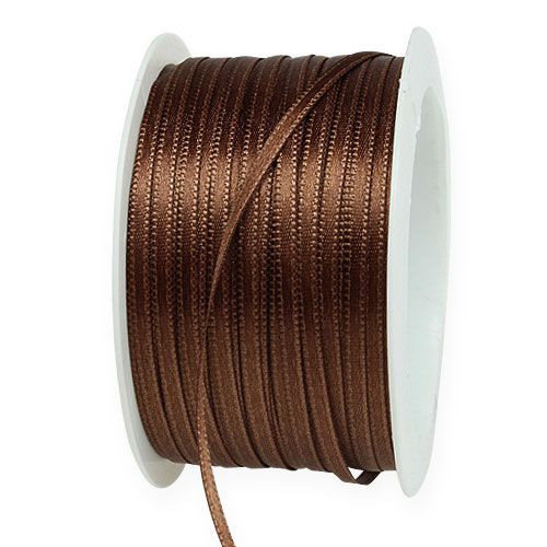 Floristik21 Geschenkband Braun 3mm x 50m