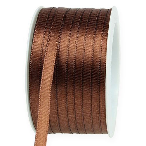 Floristik21 Geschenkband Braun 6mm x 50m