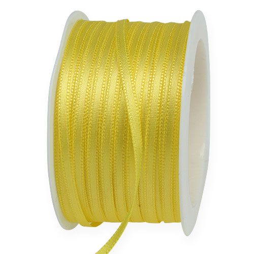 Floristik21 Geschenkband Gelb 3mm x 50m