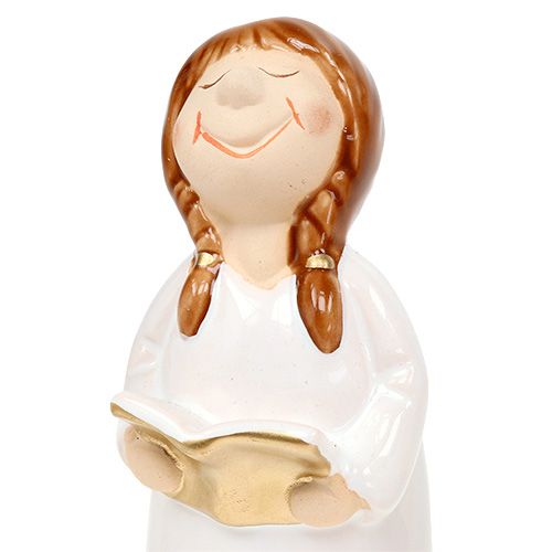 Floristik21 Dekofigur Kinderchor 11-12,5cm Weiß 6St