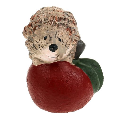 Dekofigur Igel am Apfel 7,5cm keramik Dekofigur Igel am Apfel 7,5cm keramik