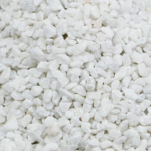 Floristik21 Dekogranulat Weiß Dekosteine 2mm - 3mm 2kg