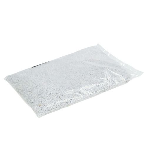Floristik21 Dekogranulat Weiß Dekosteine 2mm - 3mm 2kg