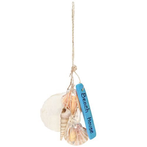 Artikel Dekohänger Beach House Blau Capiz Muschel Maritim Deko Hängedeko 25cm